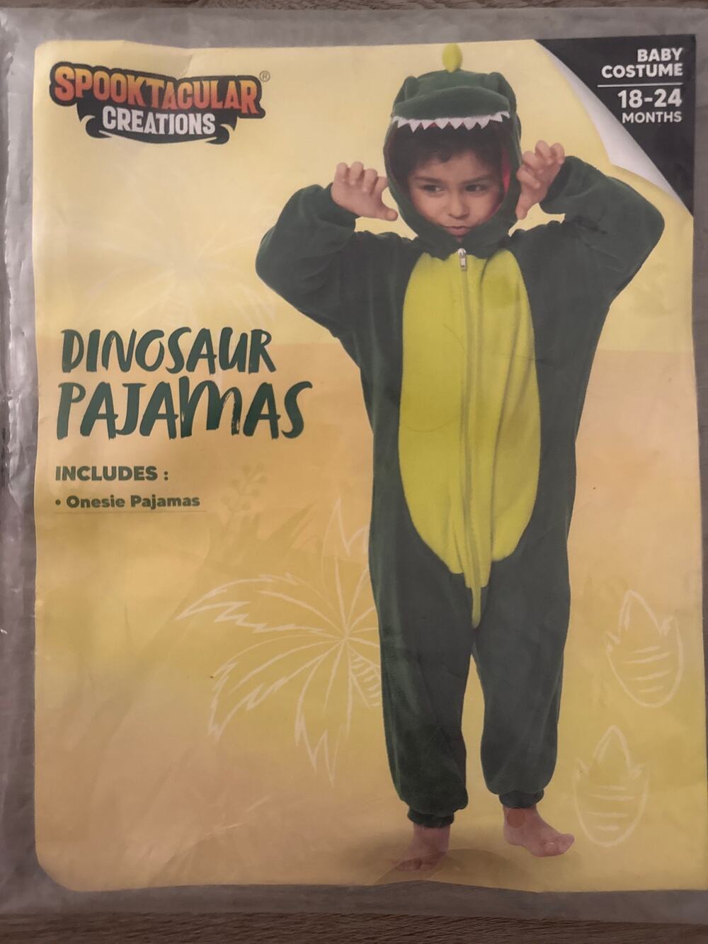 Spooktacular Creations Dinosaur Pajamas Baby Costume, 18-24 Months, Onesie